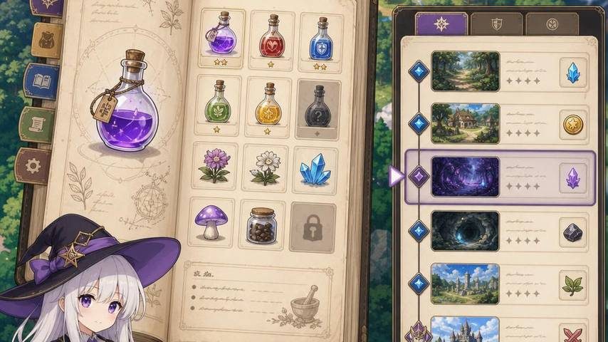 魔女秘药 角色养成 内容截图 6